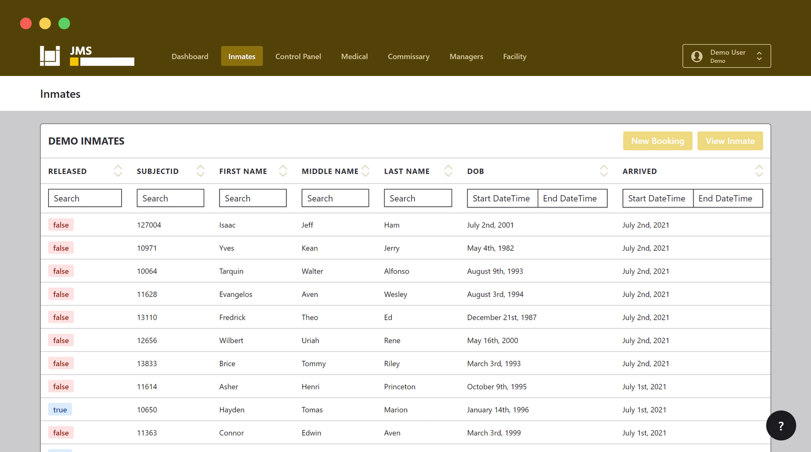 Cloud Based Jail Management System Corrections Software